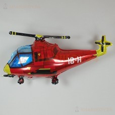 Шар (38''/97 см) Фигура, Вертолет, Красный